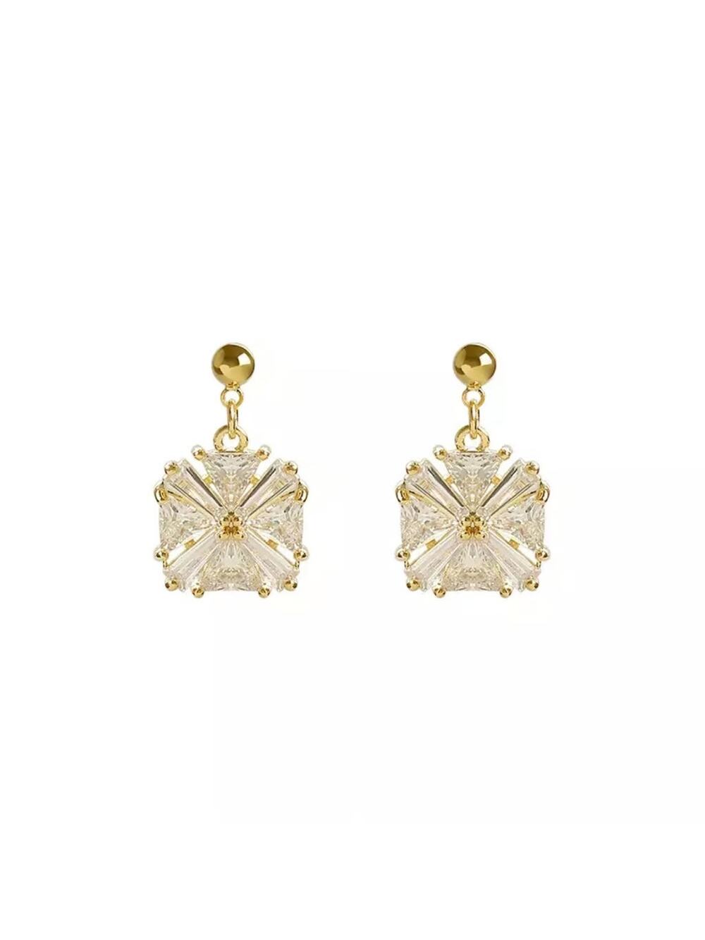 Crystallia Dainty Crystal Earrings 2-M-8-05